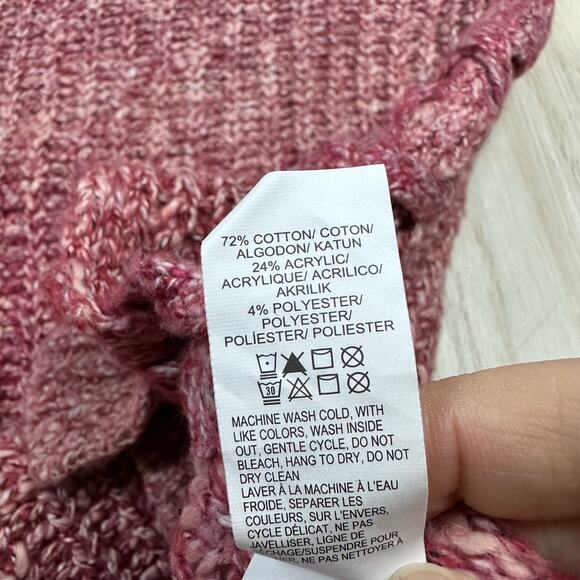 Lucky Brand Marled Rib Knit Cozy Classic Warm Everyday Pullover Sweater Large - Picture 15 of 15